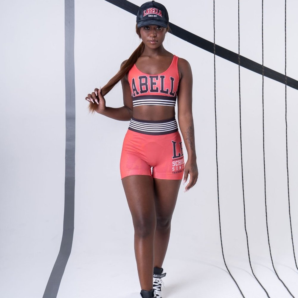 Labellamafia matching sports bra and shorts work out set